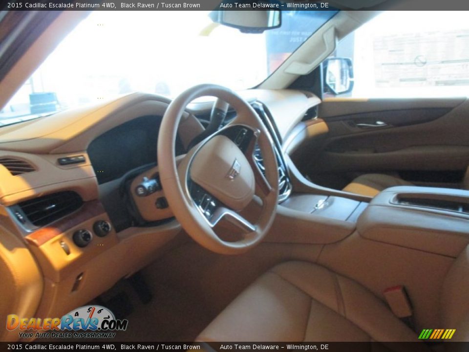 2015 Cadillac Escalade Platinum 4WD Black Raven / Tuscan Brown Photo #6