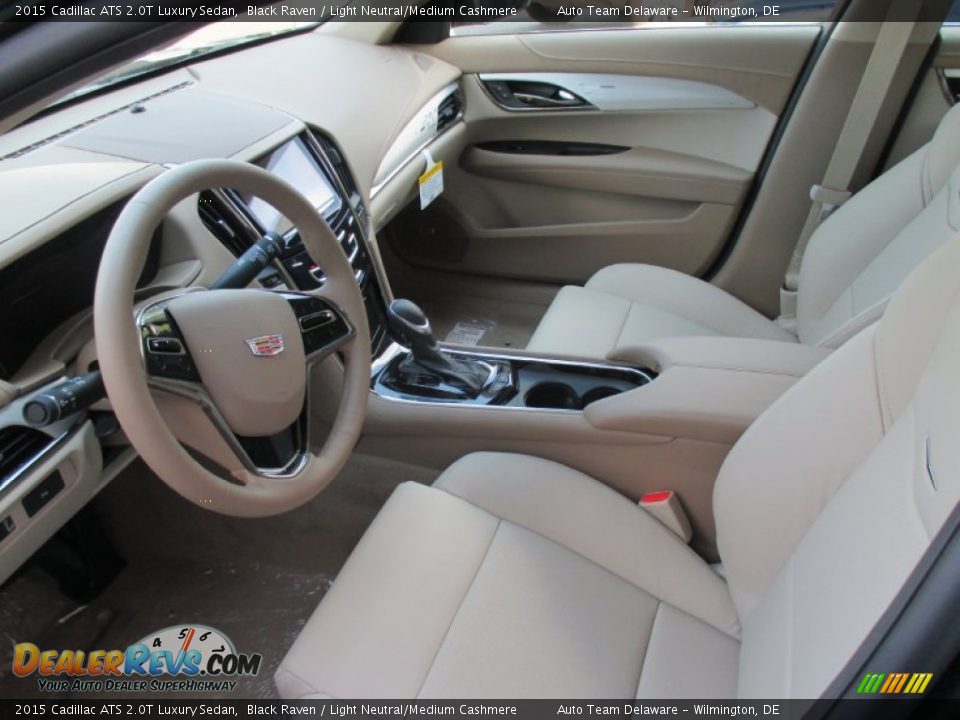 Light Neutral/Medium Cashmere Interior - 2015 Cadillac ATS 2.0T Luxury Sedan Photo #4