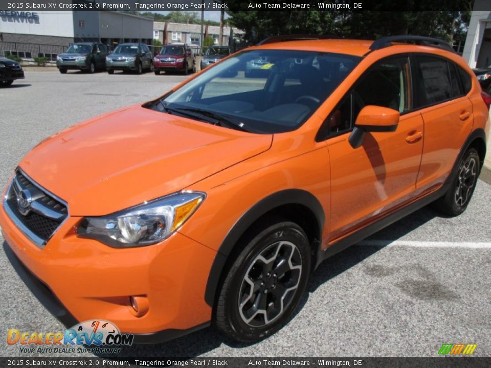 2015 Subaru XV Crosstrek 2.0i Premium Tangerine Orange Pearl / Black Photo #3