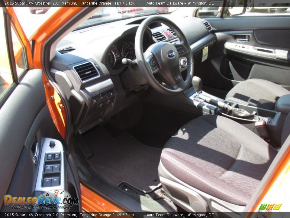 2015 Subaru XV Crosstrek 2.0i Premium Tangerine Orange Pearl / Black Photo #7