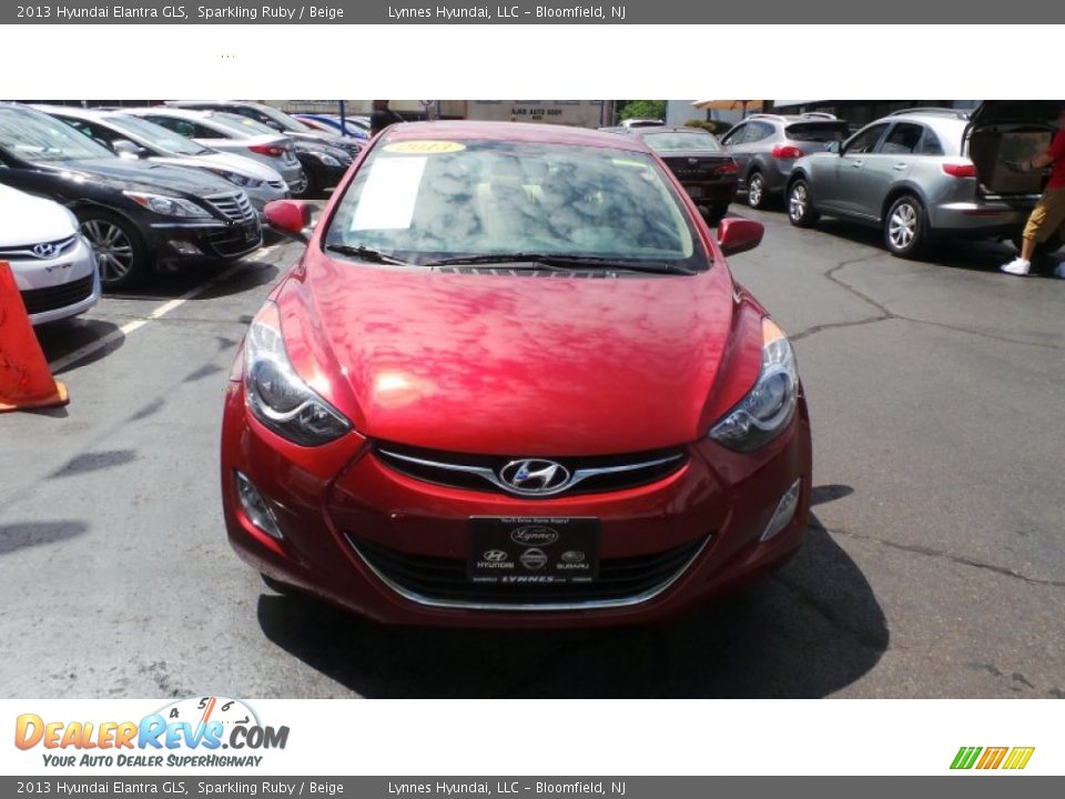 2013 Hyundai Elantra GLS Sparkling Ruby / Beige Photo #2