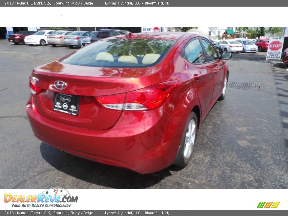 2013 Hyundai Elantra GLS Sparkling Ruby / Beige Photo #6