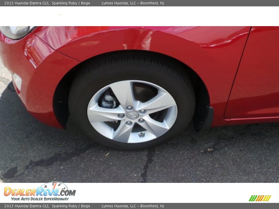 2013 Hyundai Elantra GLS Sparkling Ruby / Beige Photo #8