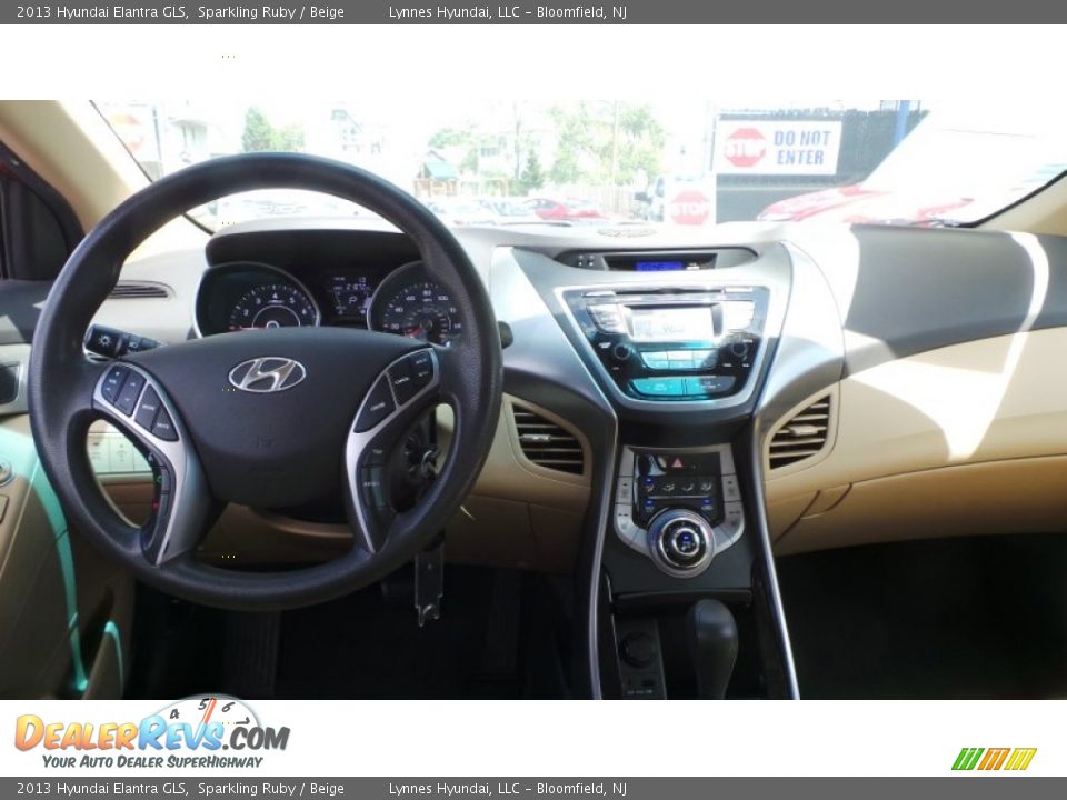 2013 Hyundai Elantra GLS Sparkling Ruby / Beige Photo #11