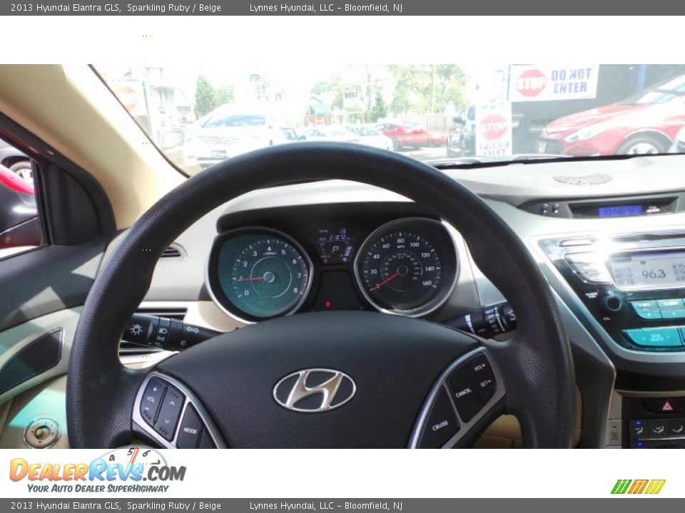 2013 Hyundai Elantra GLS Sparkling Ruby / Beige Photo #13