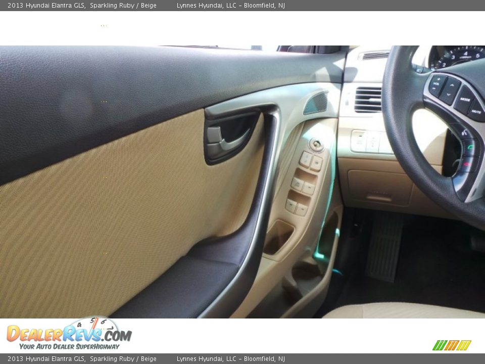 2013 Hyundai Elantra GLS Sparkling Ruby / Beige Photo #14