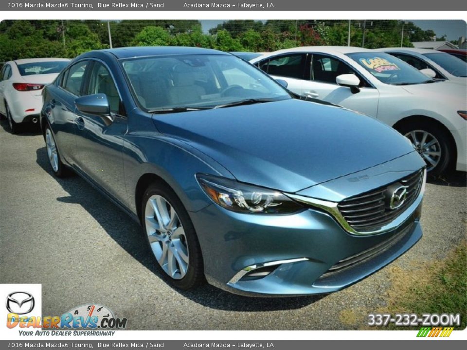 2016 Mazda Mazda6 Touring Blue Reflex Mica / Sand Photo #6