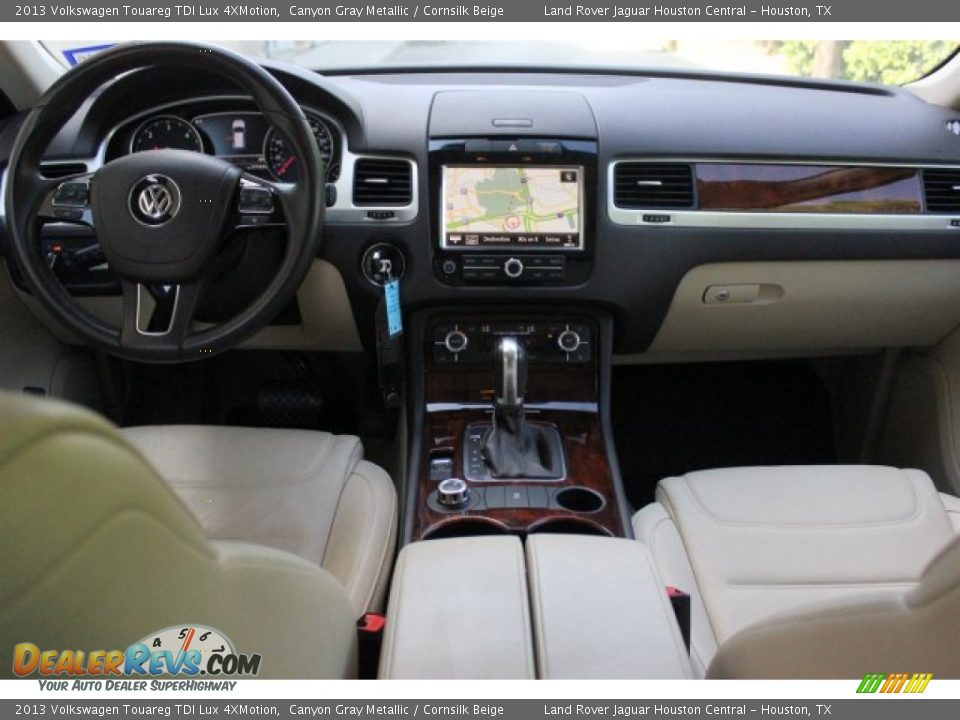 2013 Volkswagen Touareg TDI Lux 4XMotion Canyon Gray Metallic / Cornsilk Beige Photo #3