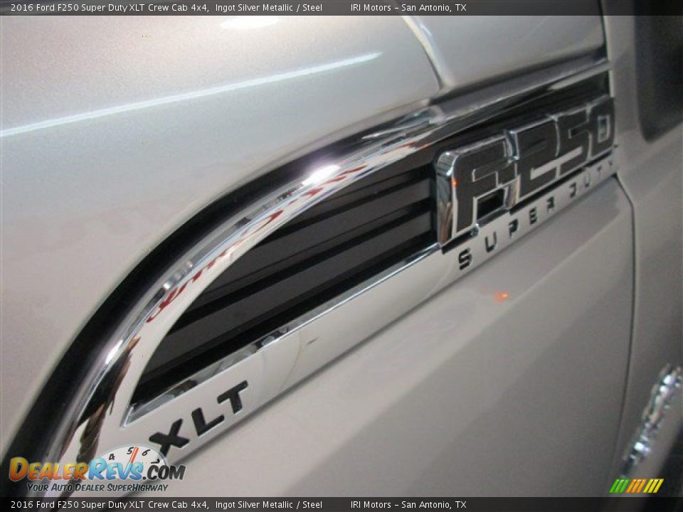 2016 Ford F250 Super Duty XLT Crew Cab 4x4 Ingot Silver Metallic / Steel Photo #4
