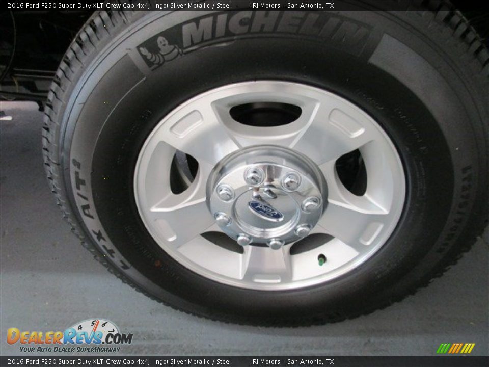 2016 Ford F250 Super Duty XLT Crew Cab 4x4 Ingot Silver Metallic / Steel Photo #6