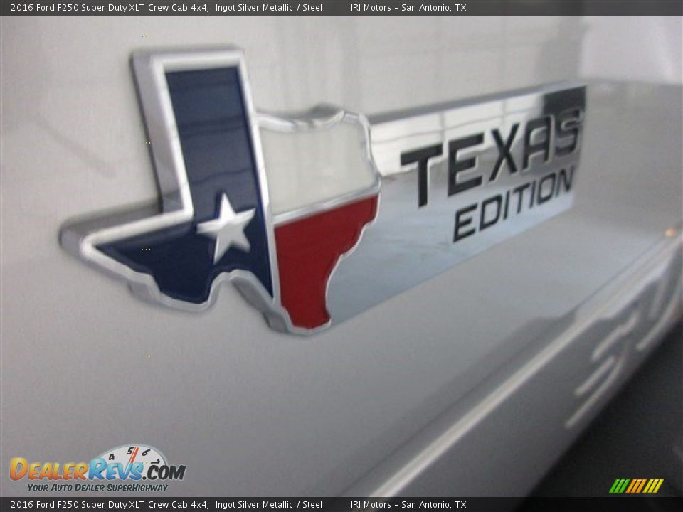 2016 Ford F250 Super Duty XLT Crew Cab 4x4 Ingot Silver Metallic / Steel Photo #10