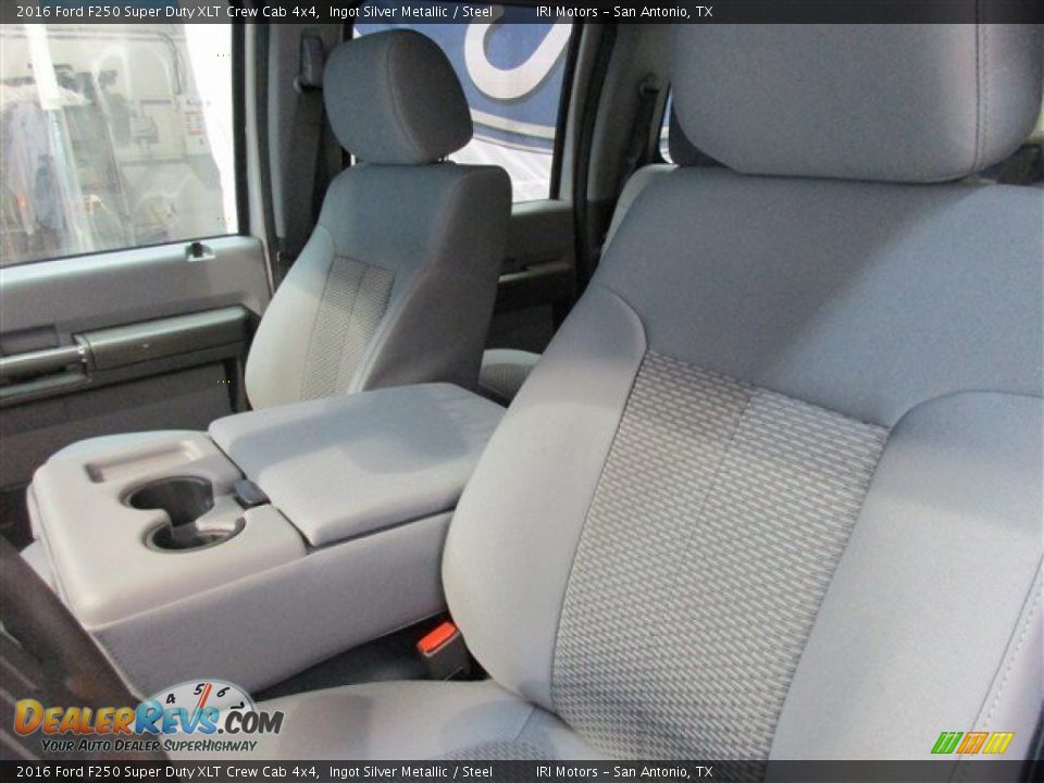 2016 Ford F250 Super Duty XLT Crew Cab 4x4 Ingot Silver Metallic / Steel Photo #11