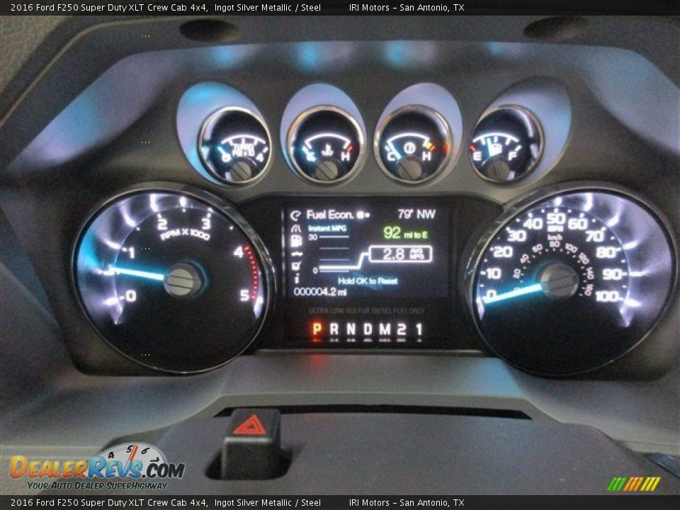 2016 Ford F250 Super Duty XLT Crew Cab 4x4 Ingot Silver Metallic / Steel Photo #18