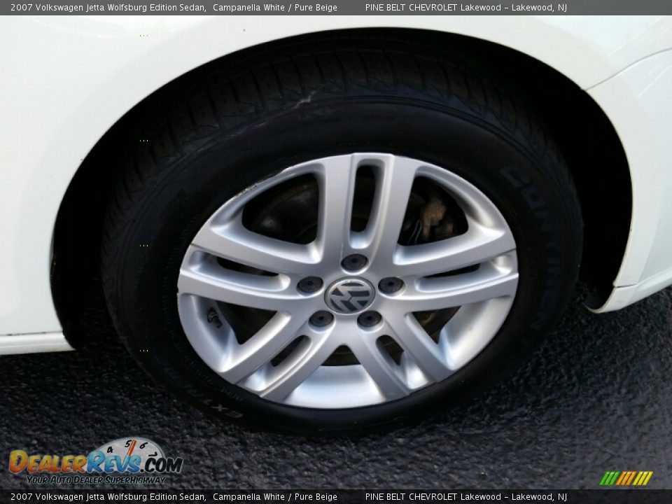 2007 Volkswagen Jetta Wolfsburg Edition Sedan Campanella White / Pure Beige Photo #4