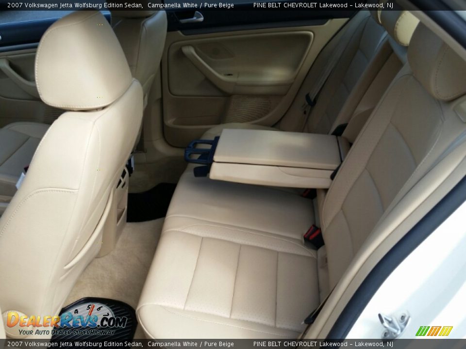 2007 Volkswagen Jetta Wolfsburg Edition Sedan Campanella White / Pure Beige Photo #11