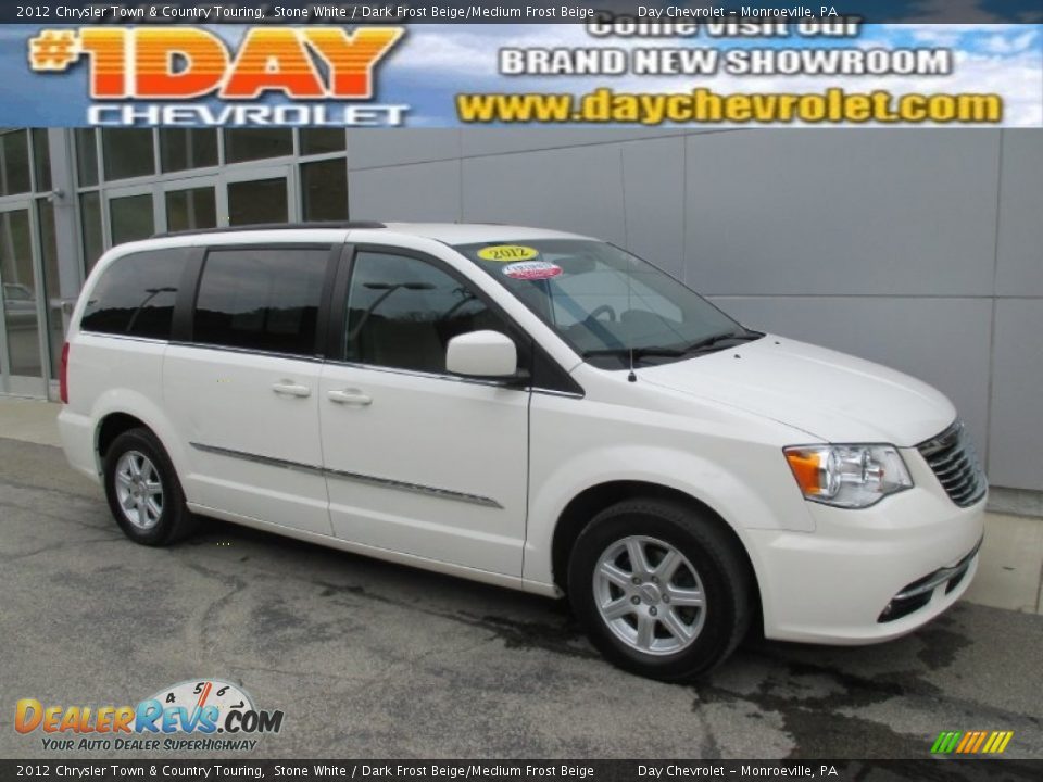 2012 Chrysler Town & Country Touring Stone White / Dark Frost Beige/Medium Frost Beige Photo #1