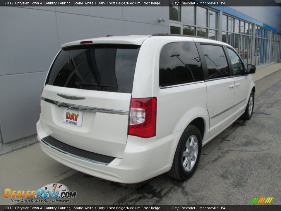 2012 Chrysler Town & Country Touring Stone White / Dark Frost Beige/Medium Frost Beige Photo #4