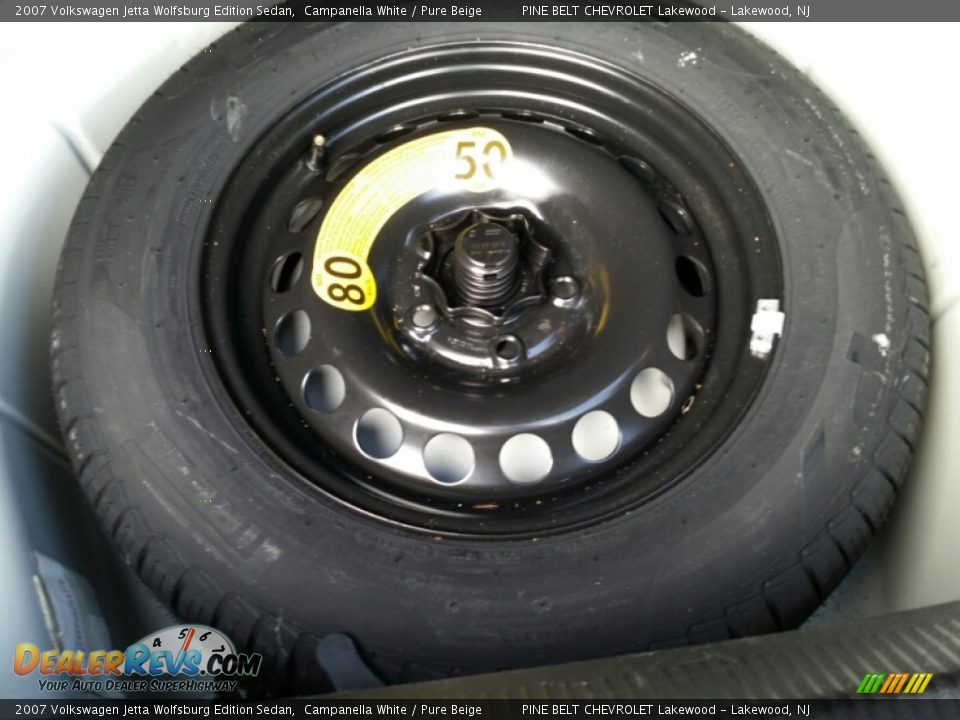 2007 Volkswagen Jetta Wolfsburg Edition Sedan Campanella White / Pure Beige Photo #23
