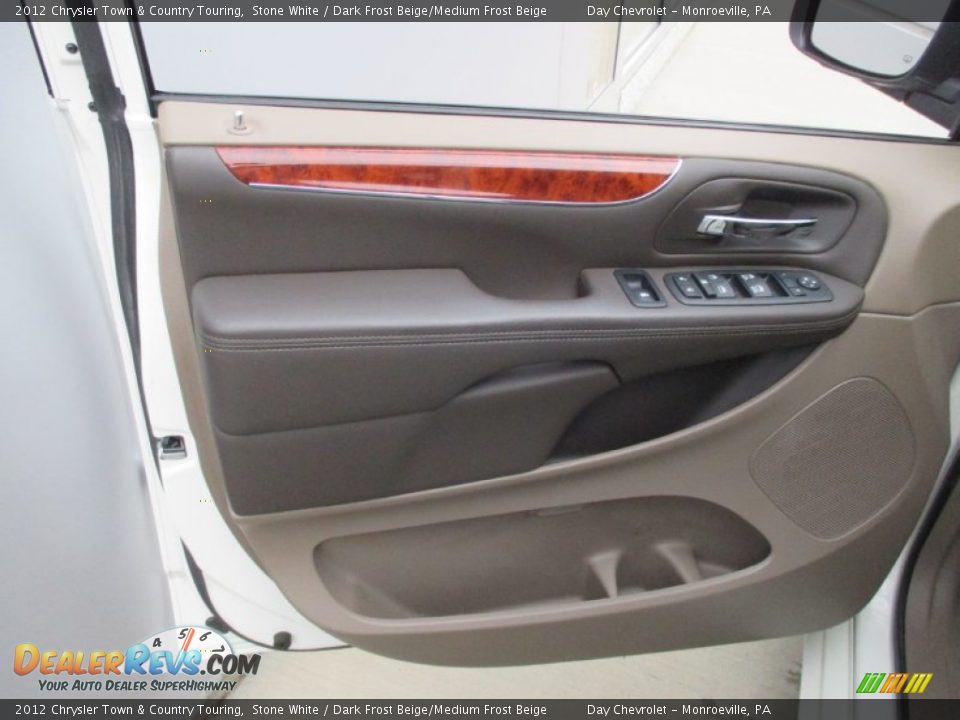 2012 Chrysler Town & Country Touring Stone White / Dark Frost Beige/Medium Frost Beige Photo #16