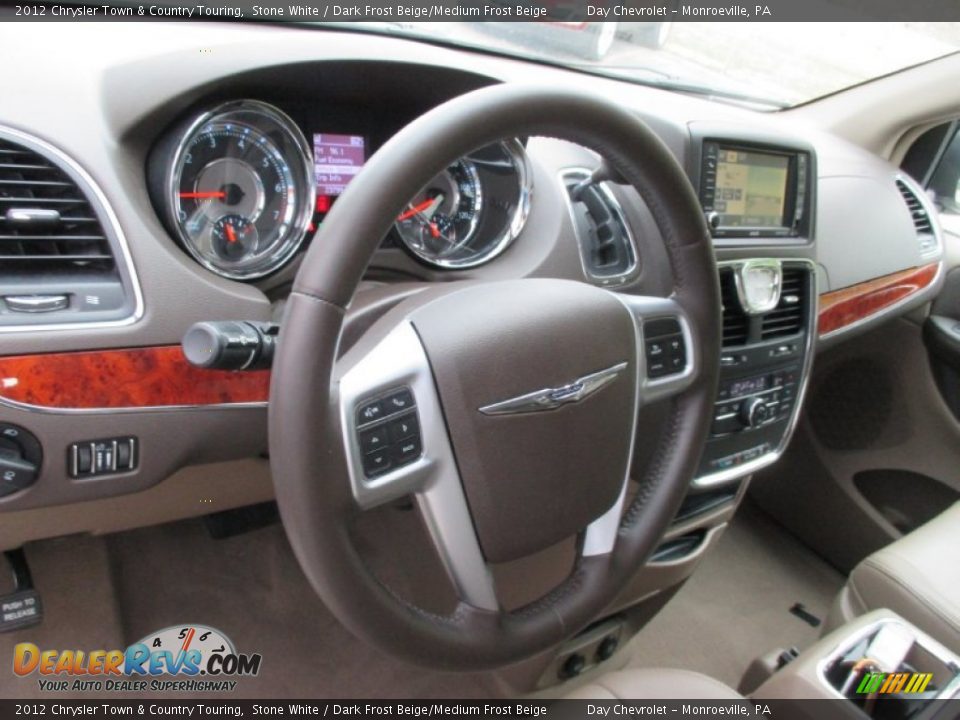 2012 Chrysler Town & Country Touring Stone White / Dark Frost Beige/Medium Frost Beige Photo #20