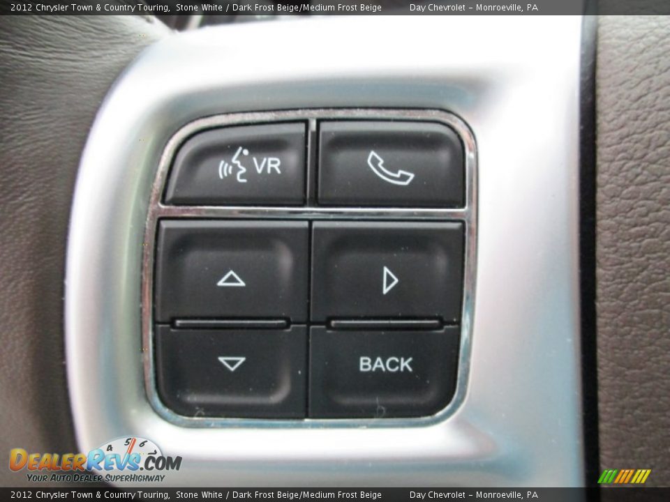 2012 Chrysler Town & Country Touring Stone White / Dark Frost Beige/Medium Frost Beige Photo #35