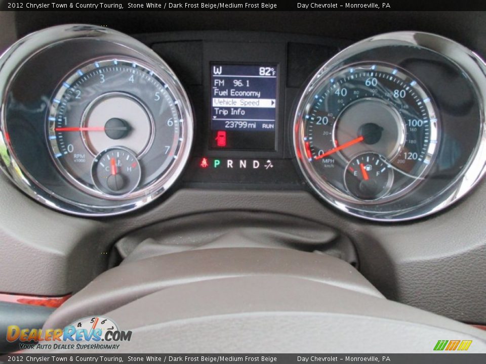 2012 Chrysler Town & Country Touring Stone White / Dark Frost Beige/Medium Frost Beige Photo #36