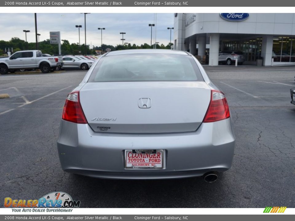 2008 Honda Accord LX-S Coupe Alabaster Silver Metallic / Black Photo #4