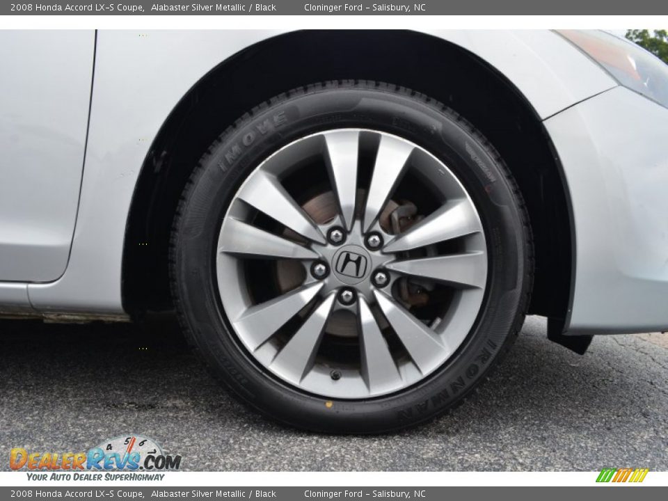 2008 Honda Accord LX-S Coupe Alabaster Silver Metallic / Black Photo #8