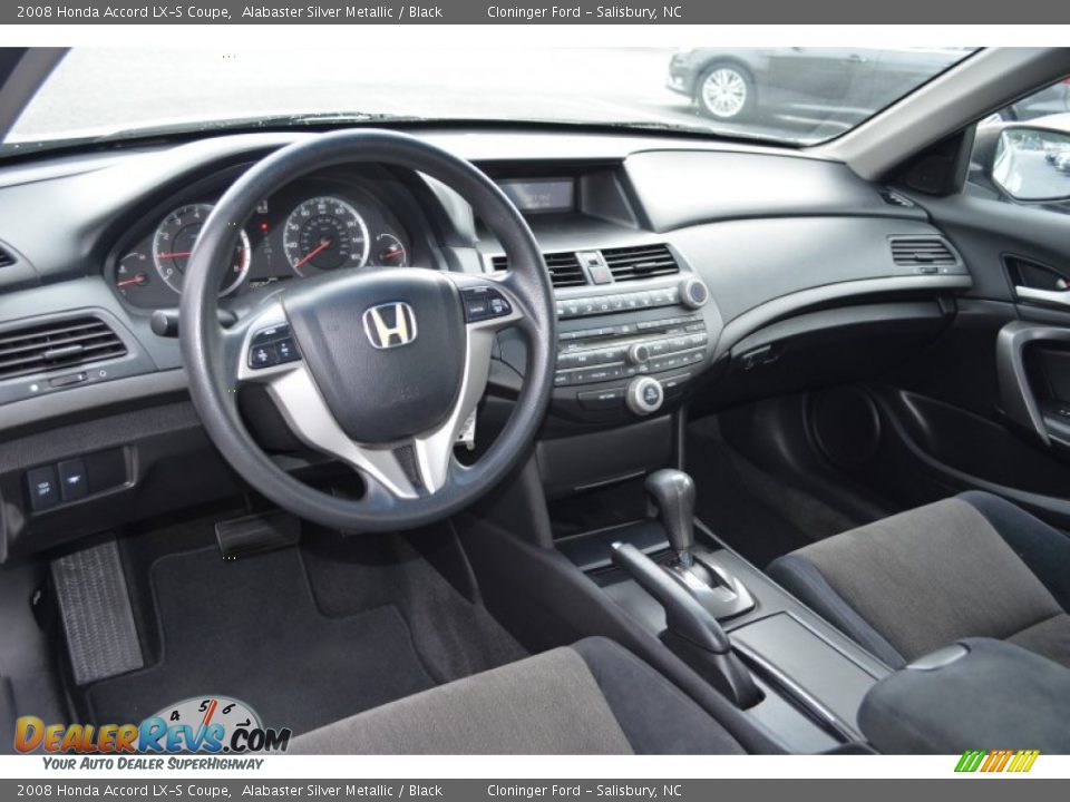 2008 Honda Accord LX-S Coupe Alabaster Silver Metallic / Black Photo #11