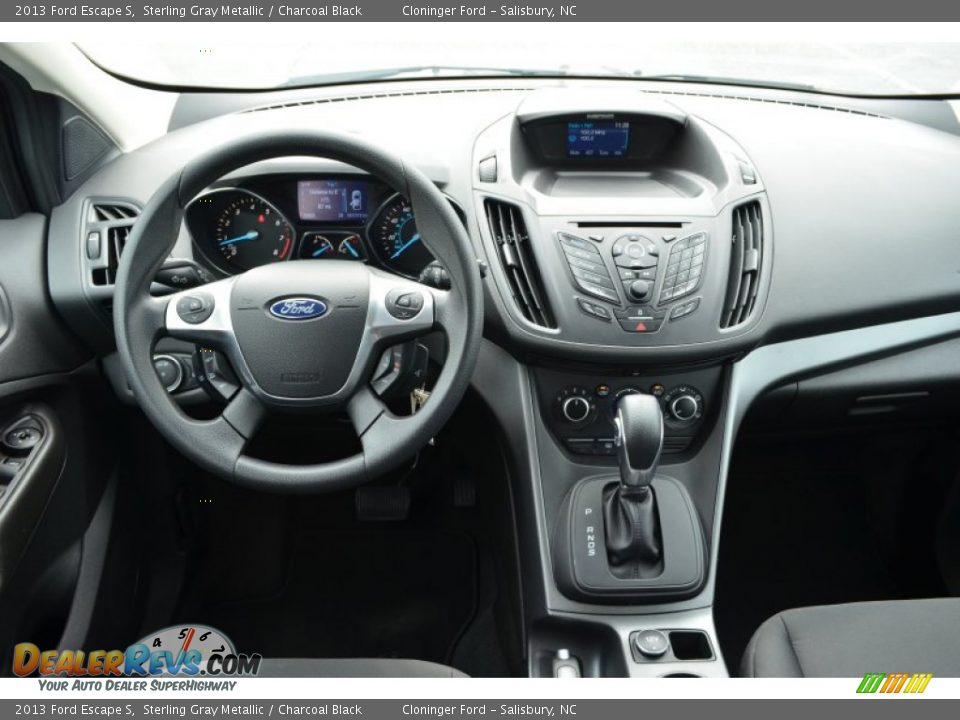 2013 Ford Escape S Sterling Gray Metallic / Charcoal Black Photo #12