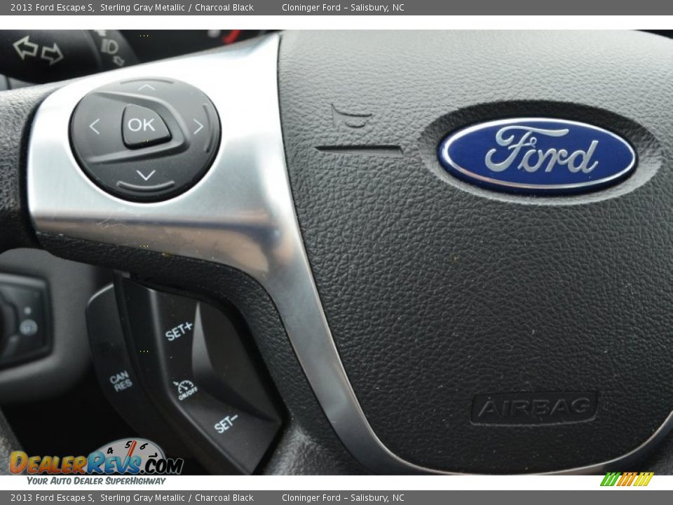 2013 Ford Escape S Sterling Gray Metallic / Charcoal Black Photo #22