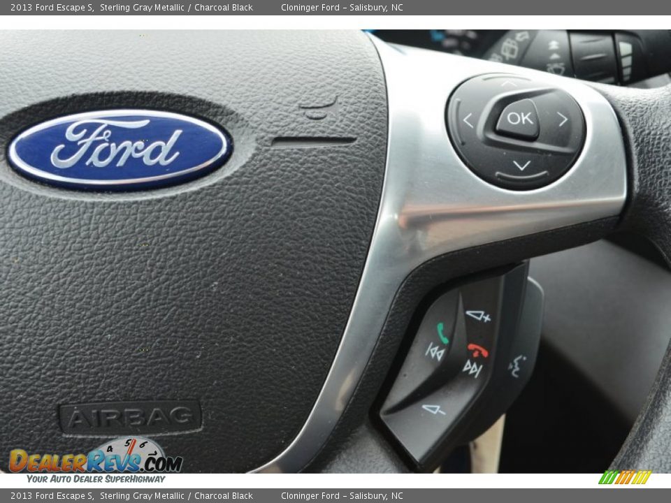 2013 Ford Escape S Sterling Gray Metallic / Charcoal Black Photo #23