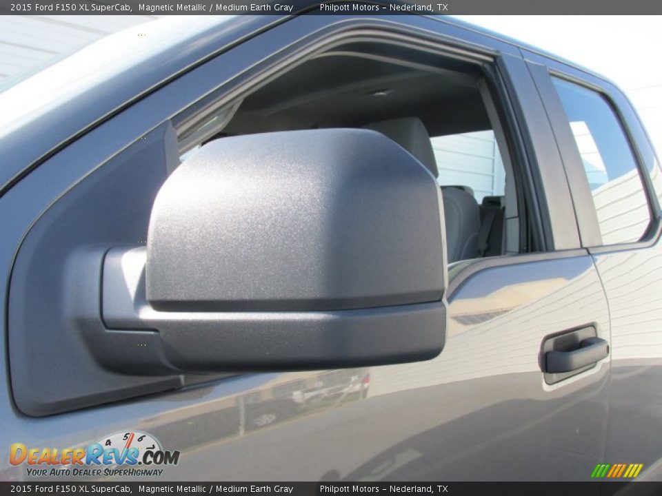 2015 Ford F150 XL SuperCab Magnetic Metallic / Medium Earth Gray Photo #12
