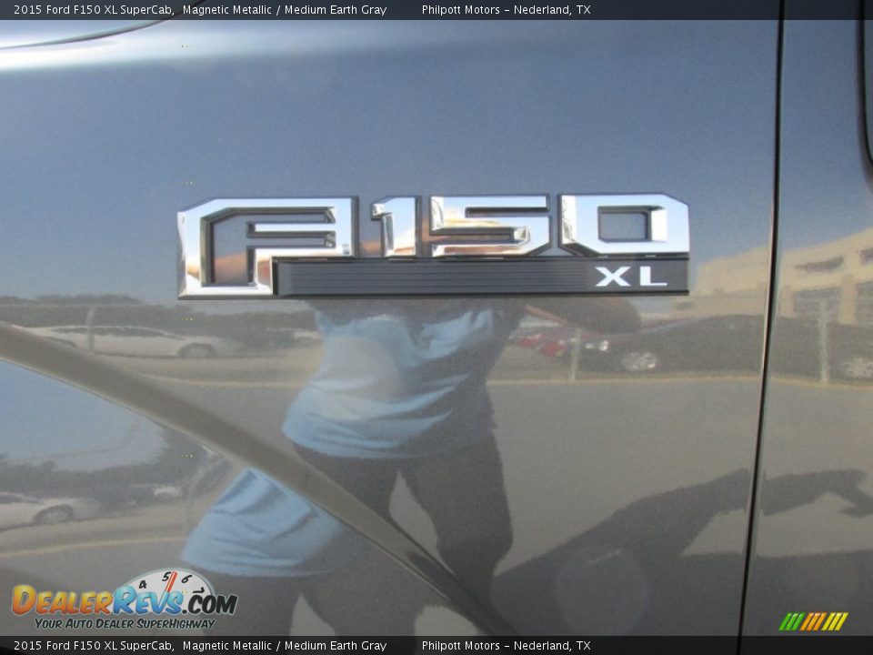 2015 Ford F150 XL SuperCab Magnetic Metallic / Medium Earth Gray Photo #13