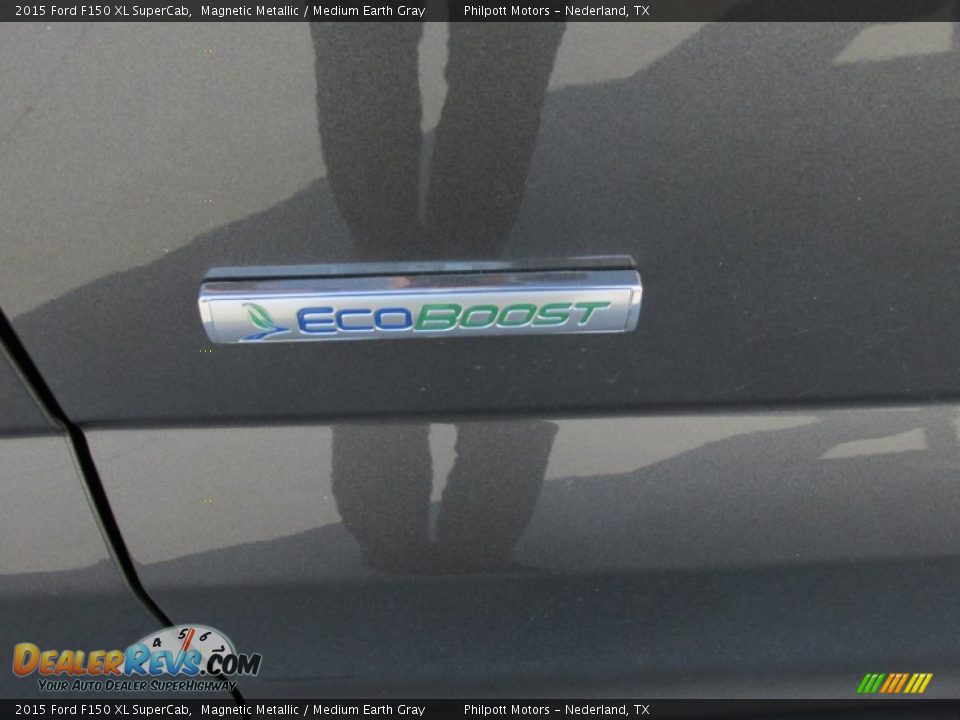 2015 Ford F150 XL SuperCab Magnetic Metallic / Medium Earth Gray Photo #14