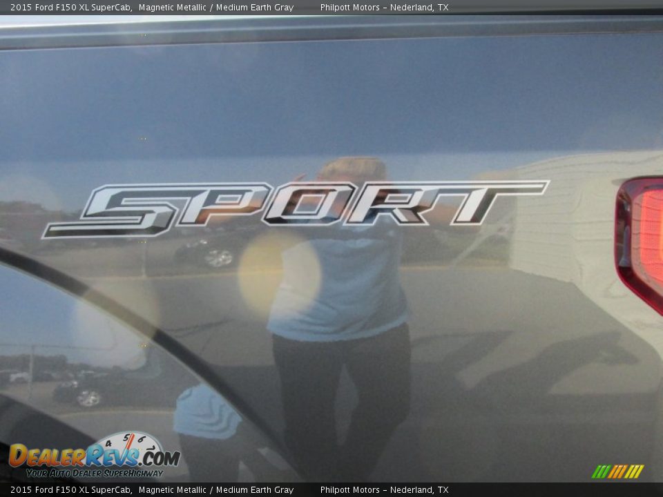 2015 Ford F150 XL SuperCab Magnetic Metallic / Medium Earth Gray Photo #15