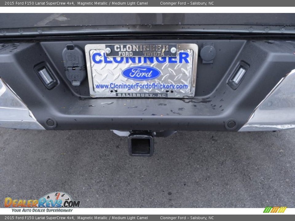 2015 Ford F150 Lariat SuperCrew 4x4 Magnetic Metallic / Medium Light Camel Photo #6