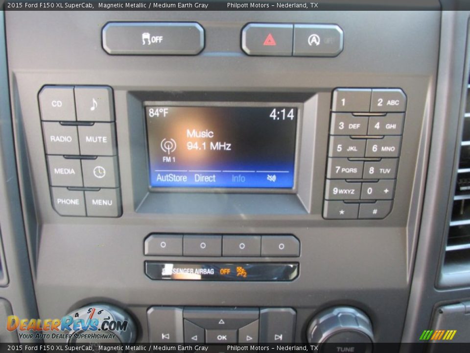 2015 Ford F150 XL SuperCab Magnetic Metallic / Medium Earth Gray Photo #26