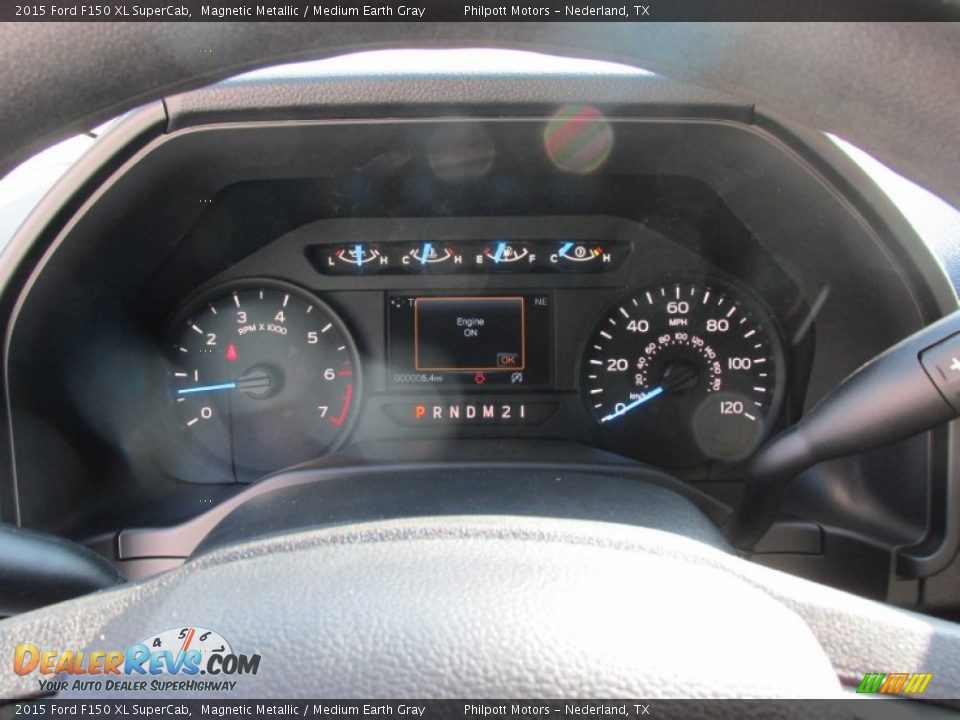 2015 Ford F150 XL SuperCab Magnetic Metallic / Medium Earth Gray Photo #30