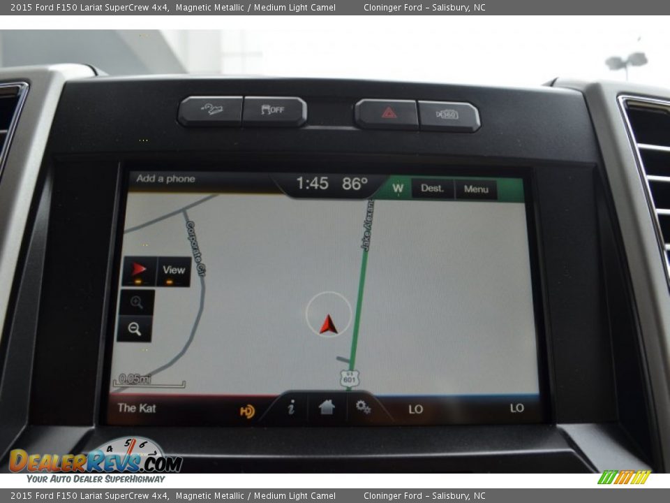2015 Ford F150 Lariat SuperCrew 4x4 Magnetic Metallic / Medium Light Camel Photo #17