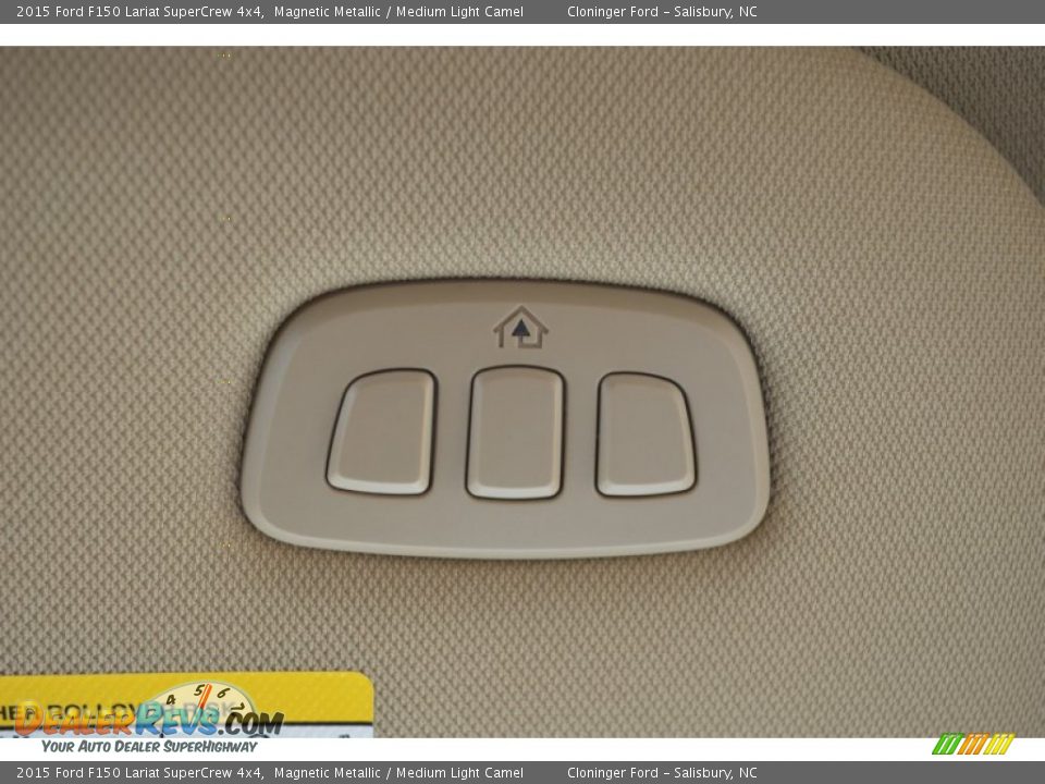 2015 Ford F150 Lariat SuperCrew 4x4 Magnetic Metallic / Medium Light Camel Photo #24