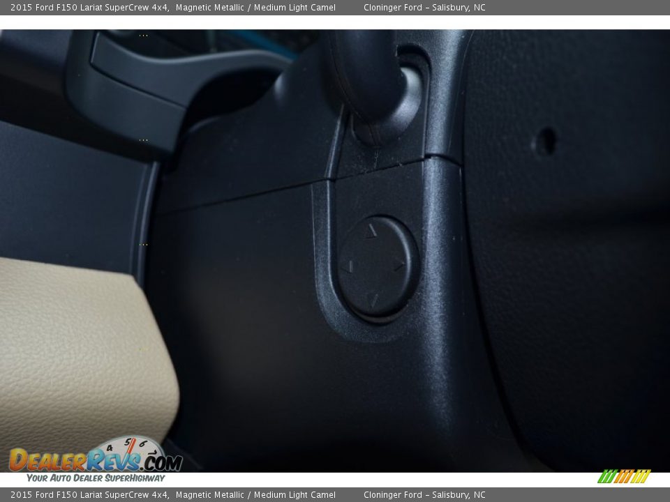 2015 Ford F150 Lariat SuperCrew 4x4 Magnetic Metallic / Medium Light Camel Photo #30