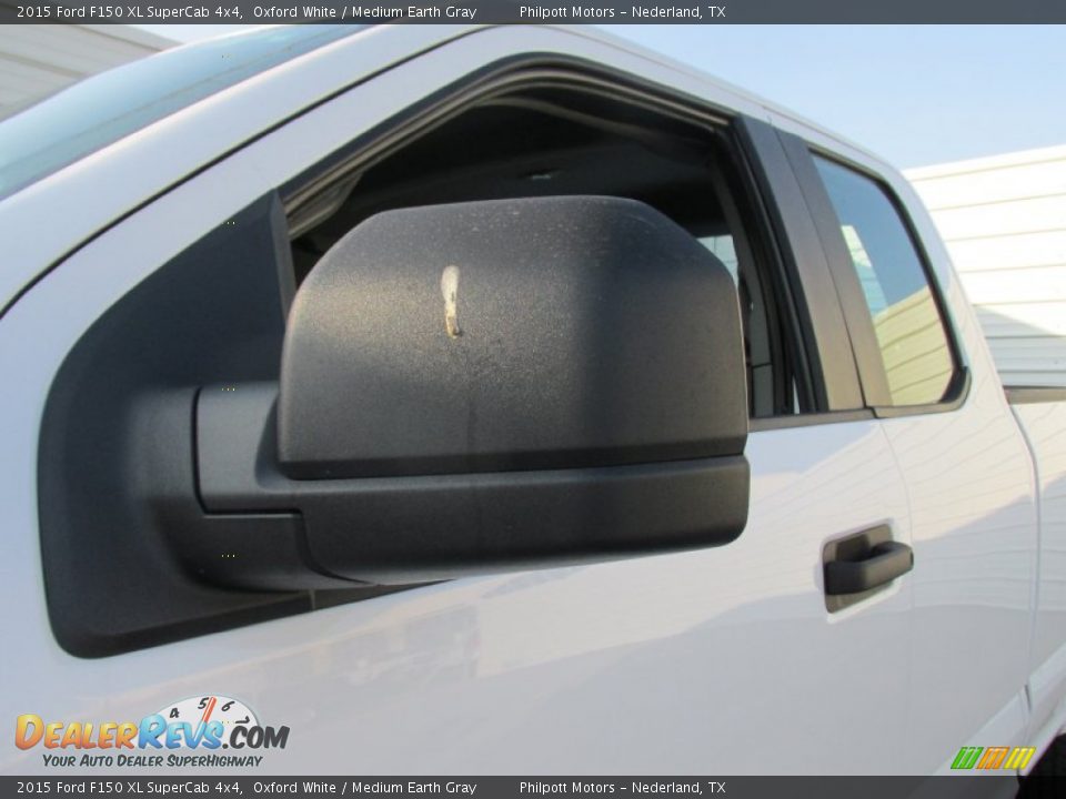 2015 Ford F150 XL SuperCab 4x4 Oxford White / Medium Earth Gray Photo #12