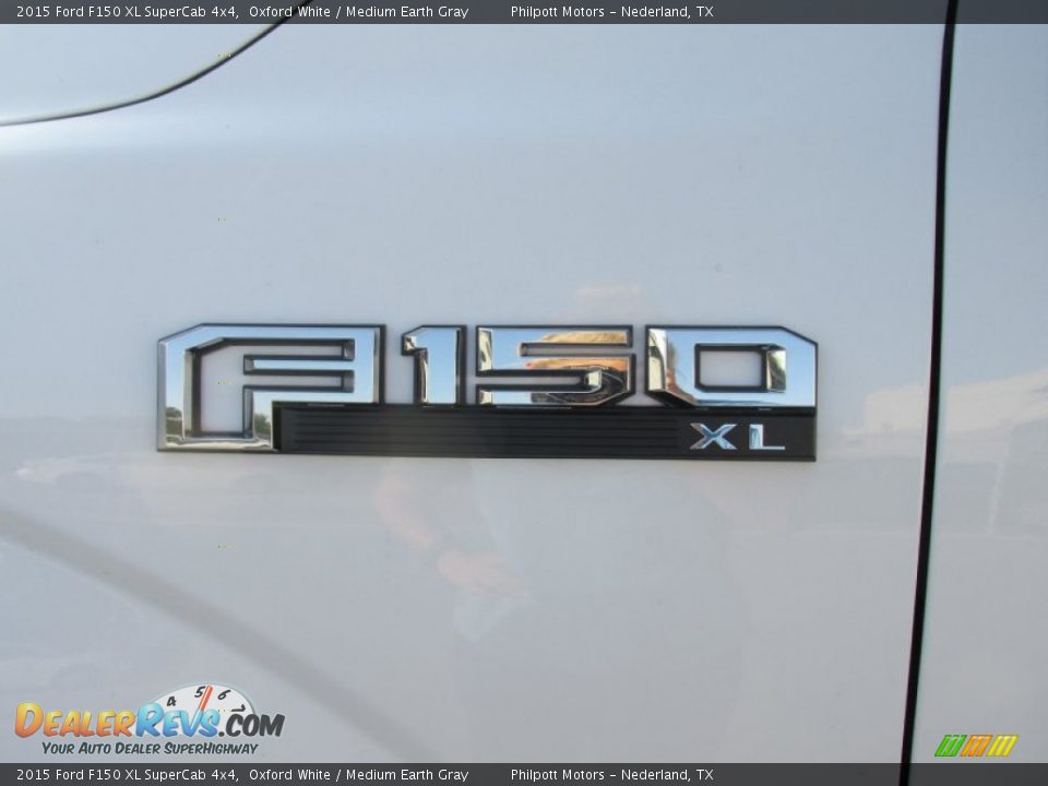 2015 Ford F150 XL SuperCab 4x4 Oxford White / Medium Earth Gray Photo #13