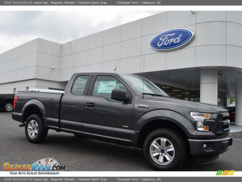 Magnetic Metallic 2015 Ford F150 XL SuperCab Photo #1