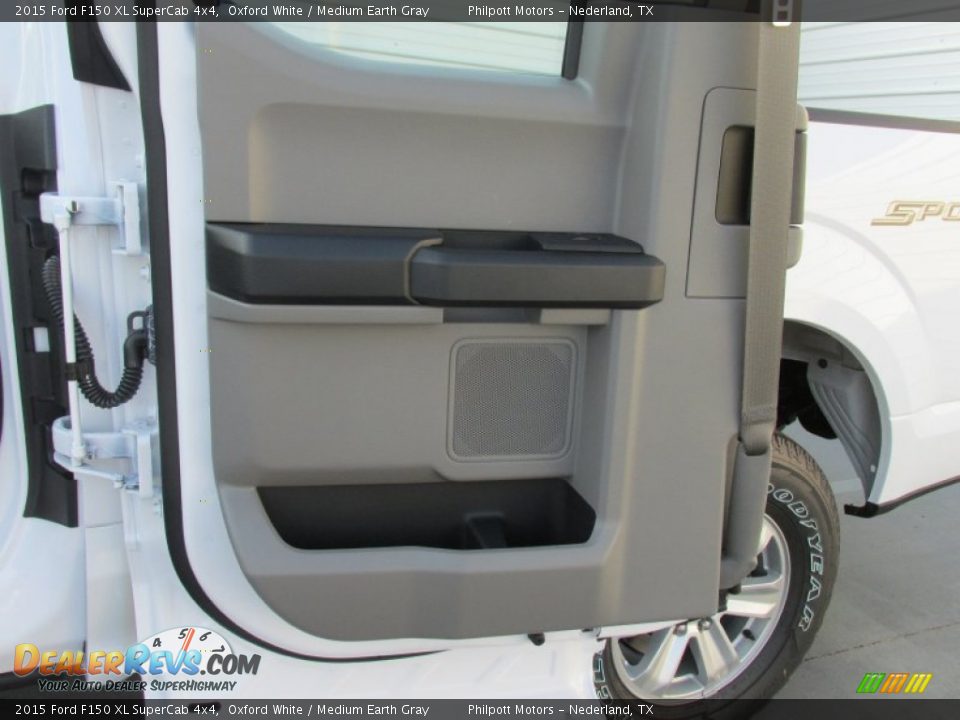 2015 Ford F150 XL SuperCab 4x4 Oxford White / Medium Earth Gray Photo #18
