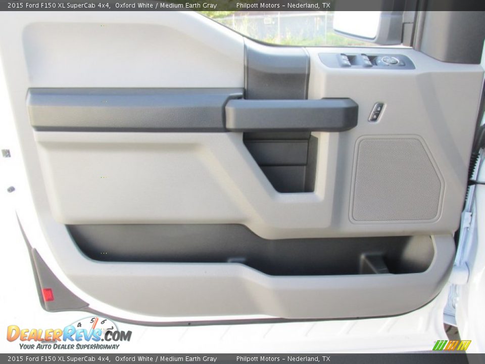 2015 Ford F150 XL SuperCab 4x4 Oxford White / Medium Earth Gray Photo #20
