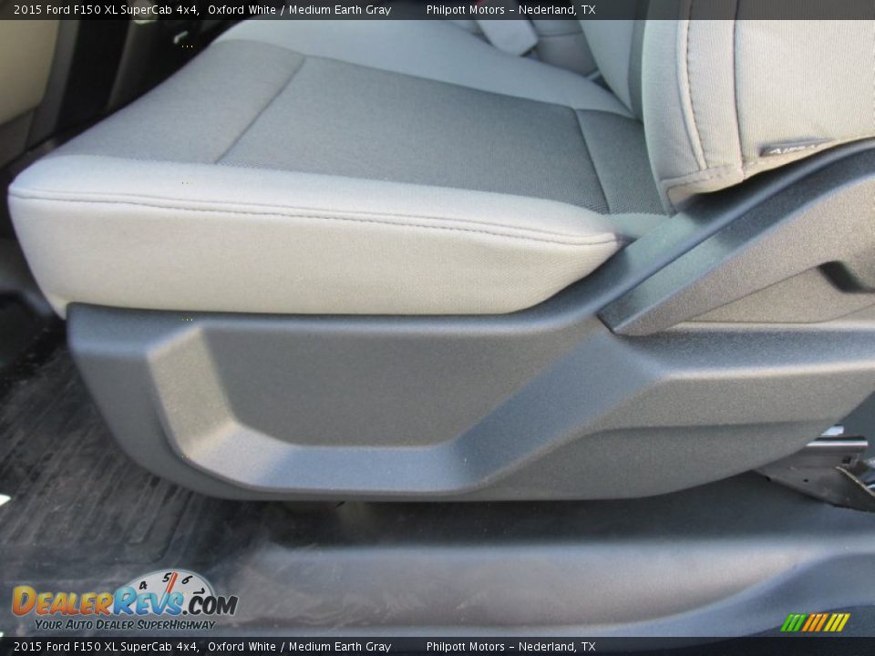 2015 Ford F150 XL SuperCab 4x4 Oxford White / Medium Earth Gray Photo #23