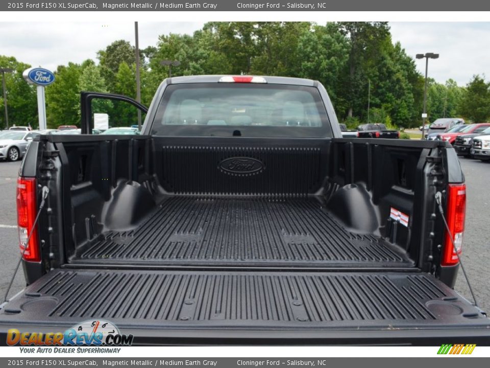 2015 Ford F150 XL SuperCab Magnetic Metallic / Medium Earth Gray Photo #7