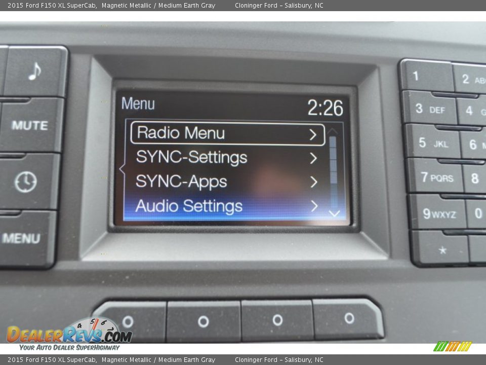 2015 Ford F150 XL SuperCab Magnetic Metallic / Medium Earth Gray Photo #12